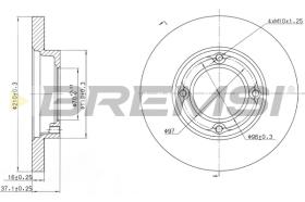 Bremsi CD6968S - DISCO DE FRENO | BRAKE DISCS
