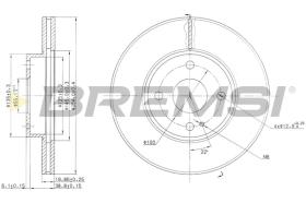 Bremsi CD6975V - DISCO DE FRENO | BRAKE DISCS