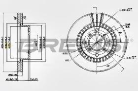Bremsi CD6978V - DISCO DE FRENO | BRAKE DISCS