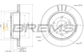 Bremsi CD7004V - DISCO DE FRENO | BRAKE DISCS