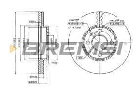 Bremsi CD7006V - DISCO DE FRENO | BRAKE DISCS