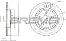 Bremsi CD7009V - DISCO DE FRENO | BRAKE DISCS
