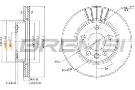 Bremsi CD7010V - DISCO DE FRENO | BRAKE DISCS