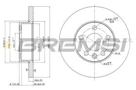 Bremsi CD7011S - DISCO DE FRENO | BRAKE DISCS