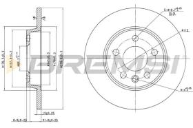 Bremsi CD7012S - DISCO DE FRENO | BRAKE DISCS