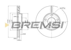 Bremsi CD7014V - DISCHI FRENO | BRAKE DISCS