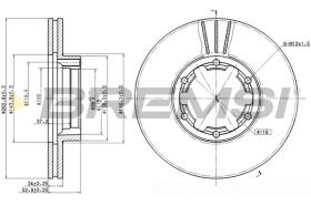Bremsi CD7016V - DISCO DE FRENO | BRAKE DISCS