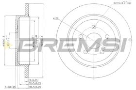 Bremsi CD7026S - DISCO DE FRENO | BRAKE DISCS