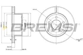 Bremsi CD7027V - DISCO DE FRENO | BRAKE DISCS