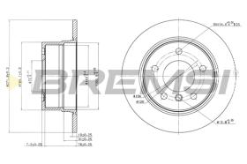 Bremsi CD7028S - DISCO DE FRENO | BRAKE DISCS