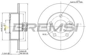 Bremsi CD7033S - DISCO DE FRENO | BRAKE DISCS