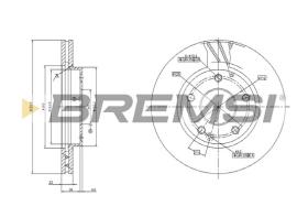 Bremsi CD7035V - DISCO DE FRENO | BRAKE DISCS