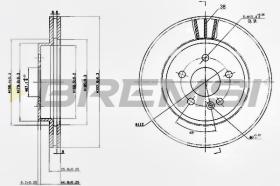 Bremsi CD7036V - DISCO DE FRENO | BRAKE DISCS