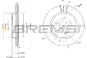 Bremsi CD7036V - DISCHI FRENO | BRAKE DISCS