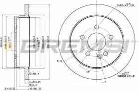 Bremsi CD7037S - DISCO DE FRENO | BRAKE DISCS