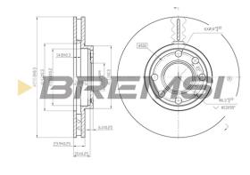Bremsi CD7041V - DISCHI FRENO | BRAKE DISCS