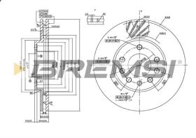 Bremsi CD7042V - DISCO DE FRENO | BRAKE DISCS