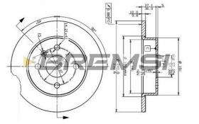 Bremsi CD7043S - DISCO DE FRENO | BRAKE DISCS