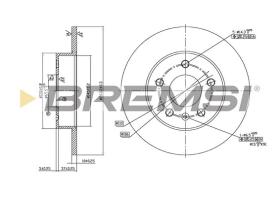 Bremsi CD7044S - DISCO DE FRENO | BRAKE DISCS