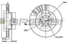 Bremsi CD7055V - DISCO DE FRENO | BRAKE DISCS