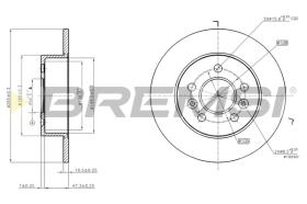 Bremsi CD7056S - DISCO DE FRENO | BRAKE DISCS