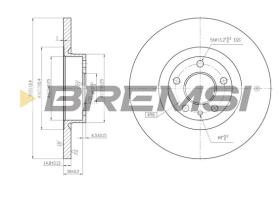 Bremsi CD7057S - DISCO DE FRENO | BRAKE DISCS