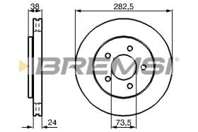 Bremsi CD7059V - DISCO DE FRENO | BRAKE DISCS