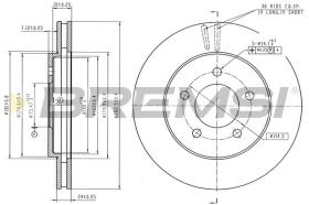 Bremsi CD7059V - DISCHI FRENO | BRAKE DISCS
