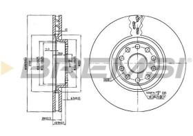 Bremsi CD7062V - DISCO DE FRENO | BRAKE DISCS