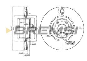 Bremsi CD7062V - DISCHI FRENO | BRAKE DISCS