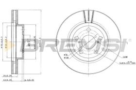 Bremsi CD7064V - DISCO DE FRENO | BRAKE DISCS