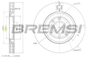 Bremsi CD7065V - DISCO DE FRENO | BRAKE DISCS