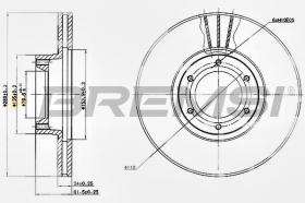 Bremsi CD7067V - DISCO DE FRENO | BRAKE DISCS