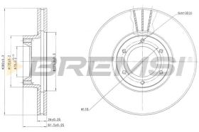 Bremsi CD7067V - DISCHI FRENO | BRAKE DISCS