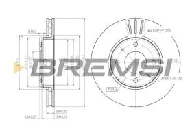 Bremsi CD7068V - DISCO DE FRENO | BRAKE DISCS