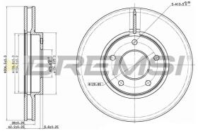 Bremsi CD7069V - DISCO DE FRENO | BRAKE DISCS