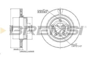 Bremsi CD7073V - DISCO DE FRENO | BRAKE DISCS