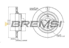 Bremsi CD7073V - DISCHI FRENO | BRAKE DISCS