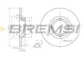 Bremsi CD7076S - DISCO DE FRENO | BRAKE DISCS