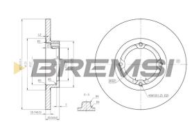 Bremsi CD7076S - DISCHI FRENO | BRAKE DISCS