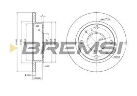 Bremsi CD7077S - DISCO DE FRENO | BRAKE DISCS