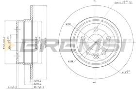 Bremsi CD7081S - DISCO DE FRENO | BRAKE DISCS