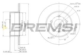 Bremsi CD7083S - DISCO DE FRENO | BRAKE DISCS