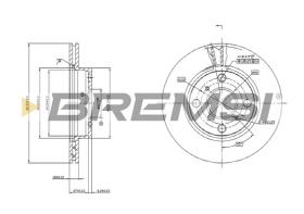 Bremsi CD7084V - DISCO DE FRENO | BRAKE DISCS