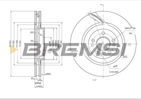 Bremsi CD7085V - DISCO DE FRENO | BRAKE DISCS
