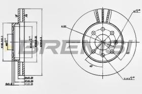 Bremsi CD7097V - DISCO DE FRENO | BRAKE DISCS