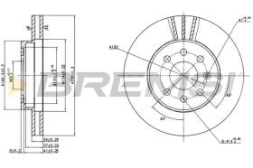 Bremsi CD7097V - DISCHI FRENO | BRAKE DISCS