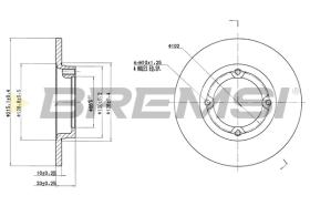 Bremsi CD7098S - DISCO DE FRENO | BRAKE DISCS