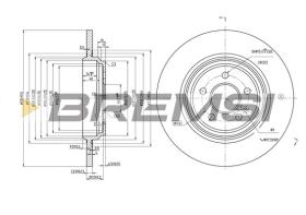 Bremsi CD7099S - DISCO DE FRENO | BRAKE DISCS