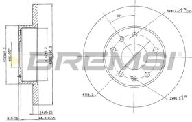 Bremsi CD7100S - DISCO DE FRENO | BRAKE DISCS